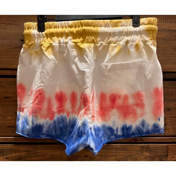 BEACH RIOT Cut Off short In Primary Dip Dye Women's Sz L NWT - Picture 2 of 8
